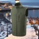 thumbnail image 3 of Chaleco Chaleco calefactable para hombre, 3 modos de temperatura, cierre de cremallera, cuello alto para acampar Kuymtek Verde T XXL para Hombre, 3 of 5