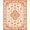 Beige Orange, Pattern 2, variant on ODIKA Southwestern Star Medallion Door Vintage Stepped Border Design for Playroom, Bedroom, Reading Nook, Pet Friendly & Kids Safe Play