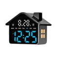 thumbnail image 3 of Reloj despertador digital, reloj de mesa moderno para habitación infantil, dormitorio u oficina. luz azul, 3 of 8