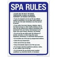 thumbnail image 1 of Spa Rules Sign, Pool Sign, (SI-6783), 1 of 1