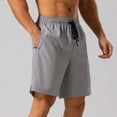 thumbnail image 6 of Sngxgn Men's Shorts with Pockets Running and Gym Shorts, Lightweight and Workout Shorts(Grey,M), 6 of 9