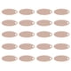 thumbnail image 2 of 20 piezas colgante ovalado de acero inoxidable, etiquetas para perros DIY con agujero, accesorio para hacer joyas, oro rosa, 6x15mm, 2 of 8