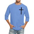 thumbnail image 4 of Birdeem Chemises pour Hommes Imprimé Col Rond Mode Décontractée Manches Courtes Blouses, 4 of 10