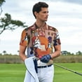 thumbnail image 5 of Gokiu Bluey Men's Polo Shirts Short Sleeve Classic Button Golf Shirt Moisture Wicking Tees, 5 of 8