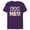 Purple, variant on Disney and Pixar's Up Dug Dog Mom - Short Sleeve Blended T-Shirt for Adults - Customized-Black