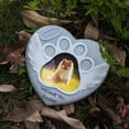 thumbnail image 2 of JIEMUCES Cadre Photo pour Animaux Pierre Tombale Résistant aux Intempéries Pierre Commémorative Personnalisée en Résine Cadeau Commémoratif pour Chien, 2 of 7