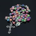 thumbnail image 3 of Colorful Bead Rosary for Women Teens: Confirmation Gifts Catholic Y-Necklace by Soul Statement (Colorful Rosary), 3 of 7