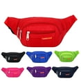 thumbnail image 2 of PacificPlex Womens Unisex Nylon Canvas Fanny Pack Waist Money Belt Travel Bag (Red), Red,, 2 of 7