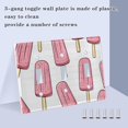 thumbnail image 3 of Yayeee Toggle Light Switch Wall Plate 2-Gang 4.56"x4.48" Decorative Outlet Cover, Pink Ice Cream, 3 of 7
