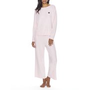Angle View: DKNY Sleepwear Womens Marled Jersey Knit Lounge Set Style-Y2822501