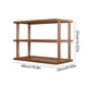 thumbnail image 3 of Estante de Escritorio de Dos Niveles para Encimera de Cocina | Soporte para Vasos de Agua Multicapa | Ideal para Escritorio de Oficina o Estudio | Madera Marrón | 48 X 37 X 24 Cm | 1 Kg | Diseño Eleg, 3 of 6