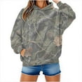 thumbnail image 6 of lulshou Unisex Hoodies Camouflage Leaf Print Hoodie Men & Women's Fleece-Lined Long Sleeve Sweatshirt with Front Pocket, Cozy Pullover for Outdoor, Camouflage, S, 6 of 8