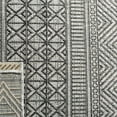 thumbnail image 5 of SAFAVIEH Courtyard Altan Geometric Indoor/Outdoor Area Rug, Black/Grey, 6'7" x 6'7" Round, 5 of 6