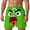Green, variant on Shorts for Men Casual Men's Funny Cartoon Face Print Casual Summer Shorts Breathable Elastic Waist Comfortable Outdoor for Summer Days and Fun Black XXL