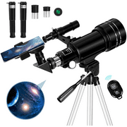 OCCER 70mmTelescope for Adults and Kids with Adjustable Tripod