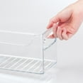 thumbnail image 2 of iDesign Plastic Refrigerator Organizing Bin with Handles, Clear, 2 of 8