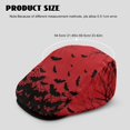 thumbnail image 4 of FUIALDOLG All-Season Flat Cap, Gothic Bat Print Polyester All-Match Adjustable Flat Hat for Travel Summer Outdoor, 4 of 4