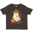 thumbnail image 3 of Inktastic Cowboy Ghost with Pumpkins and Leaves Halloween Boys or Girls Toddler T-Shirt, 3 of 5