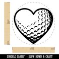 thumbnail image 2 of Heart Shaped Golf Ball Sports Rubber Stamp for Scrapbooking Crafting Stamping - Medium 1 Inch, 2 of 7