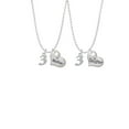 thumbnail image 2 of Delight Jewelry Silvertone Number - 3 - Mother & Daughter Heart Necklaces (Set of 2), 19"+2", 2 of 4