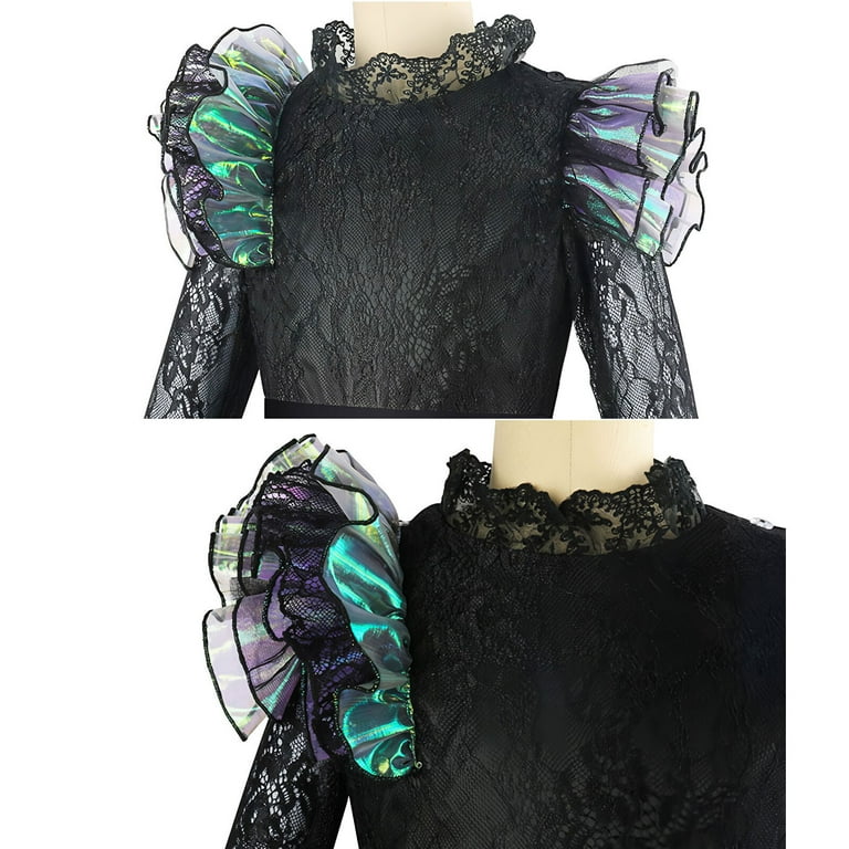 elphaba dress "Wicked Witch" made for original Broadway production of Wicked a printed velvet cape and matching textured hat Elphaba Dress Act 2 