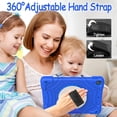 thumbnail image 5 of BMOUO Case for iPad 9.7 2018/2017/iPad Air 2-Built-in Screen Protector 360 Rotating Stand & Hand & Shoulder Strap Kids Case for iPad 9.7 Inch 2018 (6th Generation)/2017 (5th Generation)/Air 2, Blue, 5 of 8