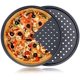 thumbnail image 1 of Bandeja para pizza de acero para hornear con agujeros, bandeja redonda para pizza para horno, bandeja para pizza para hornear de 12 pulgadas, suministros para hornear antiadherentes, juego d, 1 of 5
