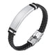 thumbnail image 1 of Los hombres de enlace trenzado de acero inoxidable pulsera de cadena, 1 of 4