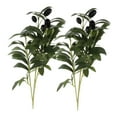 thumbnail image 5 of Raindrops 2pcs Artificial Olive Branches Fake Olive Branches Decorative Artificial Plants Flower Arrangement Stem, 5 of 8