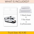 thumbnail image 4 of Truck Size 42" X 80" | 700-TC Egyptian Cotton Sheet Set 15 inch Deep Pockets - Made for RV - Teal Blue Color, 4 of 7