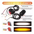 thumbnail image 4 of Faros Auxiliares Moto Doble Color Impermeables Faros Led Par, 4 of 8