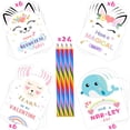 thumbnail image 2 of Tarjetas Del Día De San Valentín Para Niños – Juego De 24 Lápices Arcoíris Unicornio De San Valentín – Favores De Fiesta De Clase Tarjetas Del Día De San Valentín Intercambio A Granel Para Niñas Y Niñ, 2 of 7