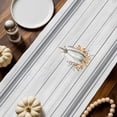 thumbnail image 2 of Gray Pumpkin Table Runner, Autumn Thanksgiving Kitchen Dining Table Decoration for Home Party Decor 13x70 Inches, 2 of 9