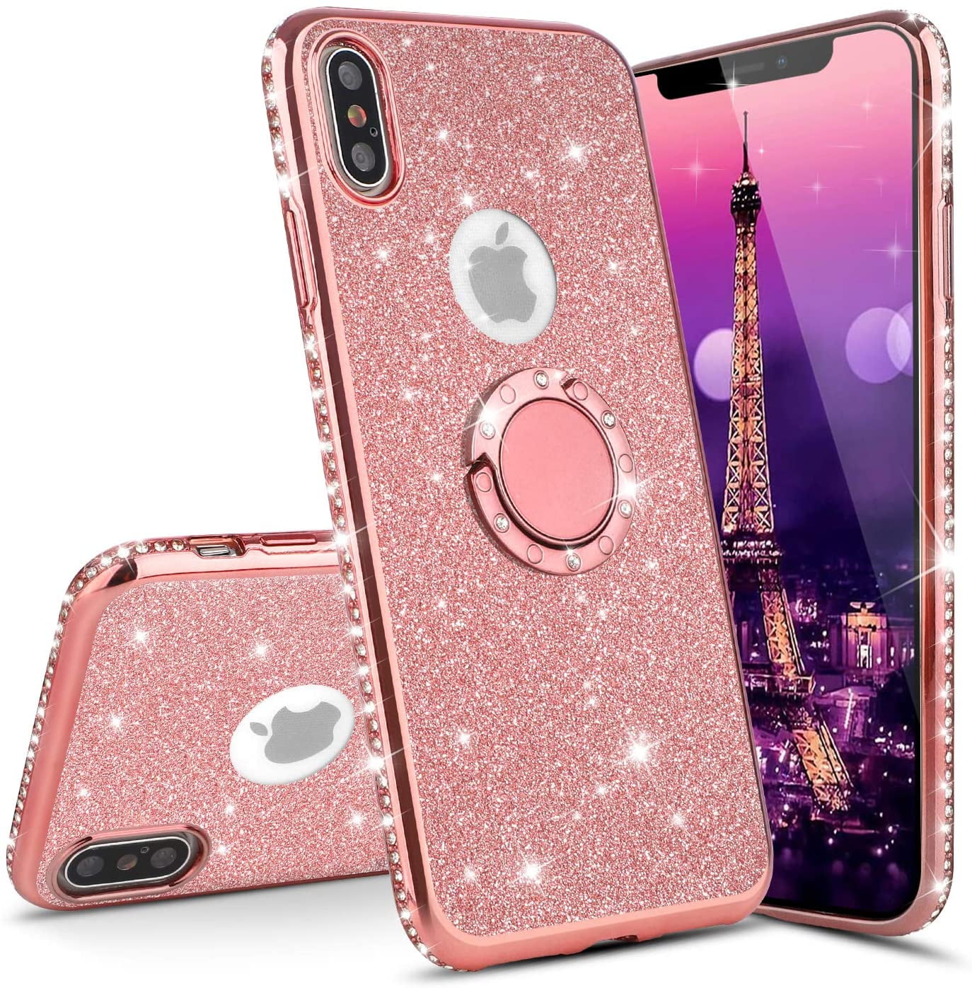 LEECOCO Samsung A10 Case Glitter Bling Diamond Sparkly Luxury Plating ...