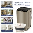 thumbnail image 2 of KRIB BLING Full-Automatic Washing Machine with LED Display, 17.7 lbs Portable Compact Laundry Washer with Drain Pump, 10 Wash Programs 8 Water Levels, Gold, 2 of 6
