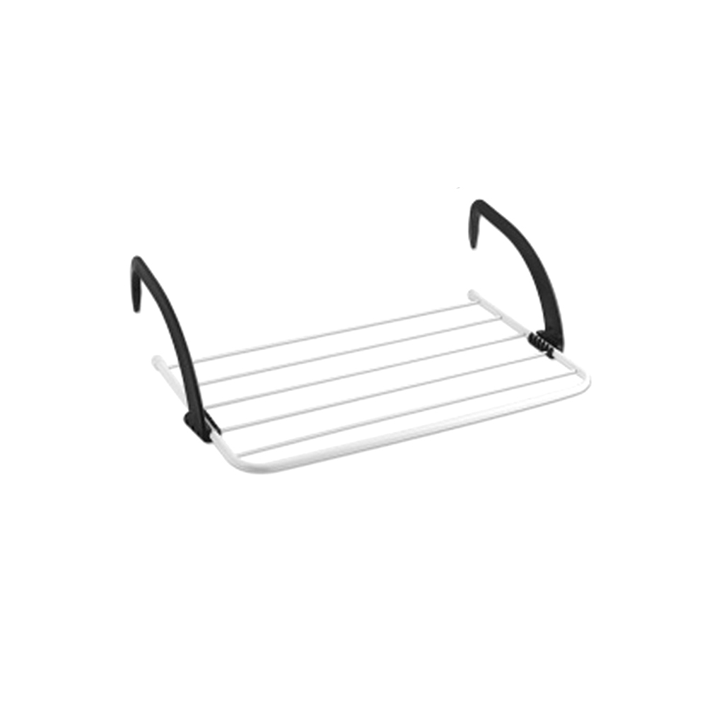 Balcony indoor outdoor telescopic clothes pole folding drying rack