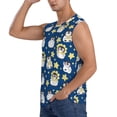 thumbnail image 3 of Haiem Men's Star Penguin Print Tank Tops Summer Sleeveless Cut Off Workout T-Shirts Fitness Vest Athletic Undershirts-Large, 3 of 8
