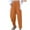 Orange, variant on fheaev Wide Leg For Women Pants Drawstring Elastic Waist High Waisted Versatile Work Loose Straight Leg Pants Casual Loose Trousers With Pockets