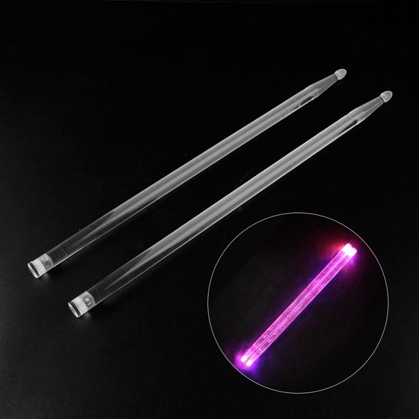 5A Acrylic Drum Stick Bright LED Light Up Drumsticks Luminous in The