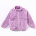 thumbnail image 7 of Caqnni Girls' Outerwear Jackets & Coats Winter Jackets For Girls Girls' Outerwear Jackets Kids Soft Fleece Jacket Zip up Hoodie with Pockets Fall Jackets For Girls (13-14 Years,Purple), 7 of 7