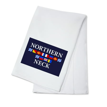 Northern Neck, Virginia - Nautical Flags - Lantern Press Artwork (100% Cotton Kitchen
