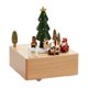 thumbnail image 3 of Adorno de caja de música navideña, caja musical de cuerda con melodía, temática navideña árbol de navidad verde, 3 of 9