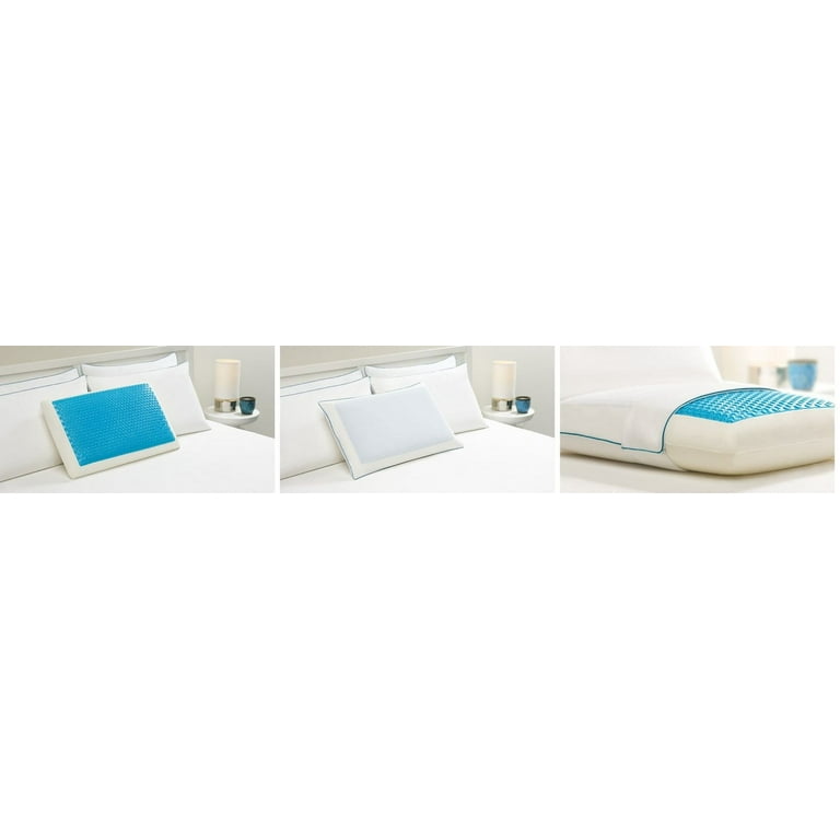 Comfort Revolution Cooling Gel Memory Foam Standard Pillow 198-0A - The  Home Depot
