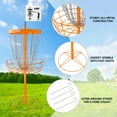 thumbnail image 6 of GSE Games & Sports Expert Professional Portable 24-Chain Disc Golf Targets Basket, PRO Disc Golf Practice Goal Baskets(Orange), 6 of 6