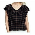 thumbnail image 2 of new FAHERTY women Yosepha top shirt blouse WTH1901-HRP harper plaid sz XS $148, 2 of 11