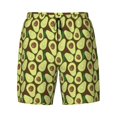 thumbnail image 4 of Lsque Mens Swim Trunks Avocado Pattern - Bathing Suit Compression Liner - Beach Swim Shorts Swimwear - (S-3XL) - Stretch Quick Dry -Medium, 4 of 9