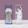 thumbnail image 3 of 3 Pieces Cotton Swab Holder Qtip Cotton Buds Ball Dispenser for Bathroom Containers Apothecary Jar Cotton Ball,Cotton Swab,Q-Tips,Cotton Rounds, 3 of 5
