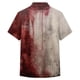 thumbnail image 3 of Men's Casual Halloween Prints Short Sleeve Single Breasted Lapel Shirt2XL, 3 of 3