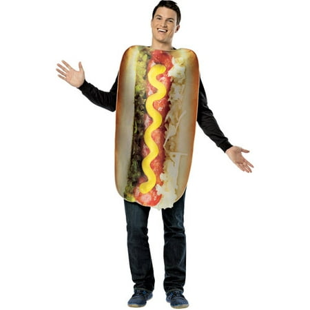 Get Real Loaded Hot Dog Adult Halloween Costume - One