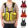 thumbnail image 3 of Adult Adjustable Life Jacket Vest Marine Reflective Sailing Kayak Fly Fishing Adjustable Adult Life Jacket Life Saver, 3 of 4